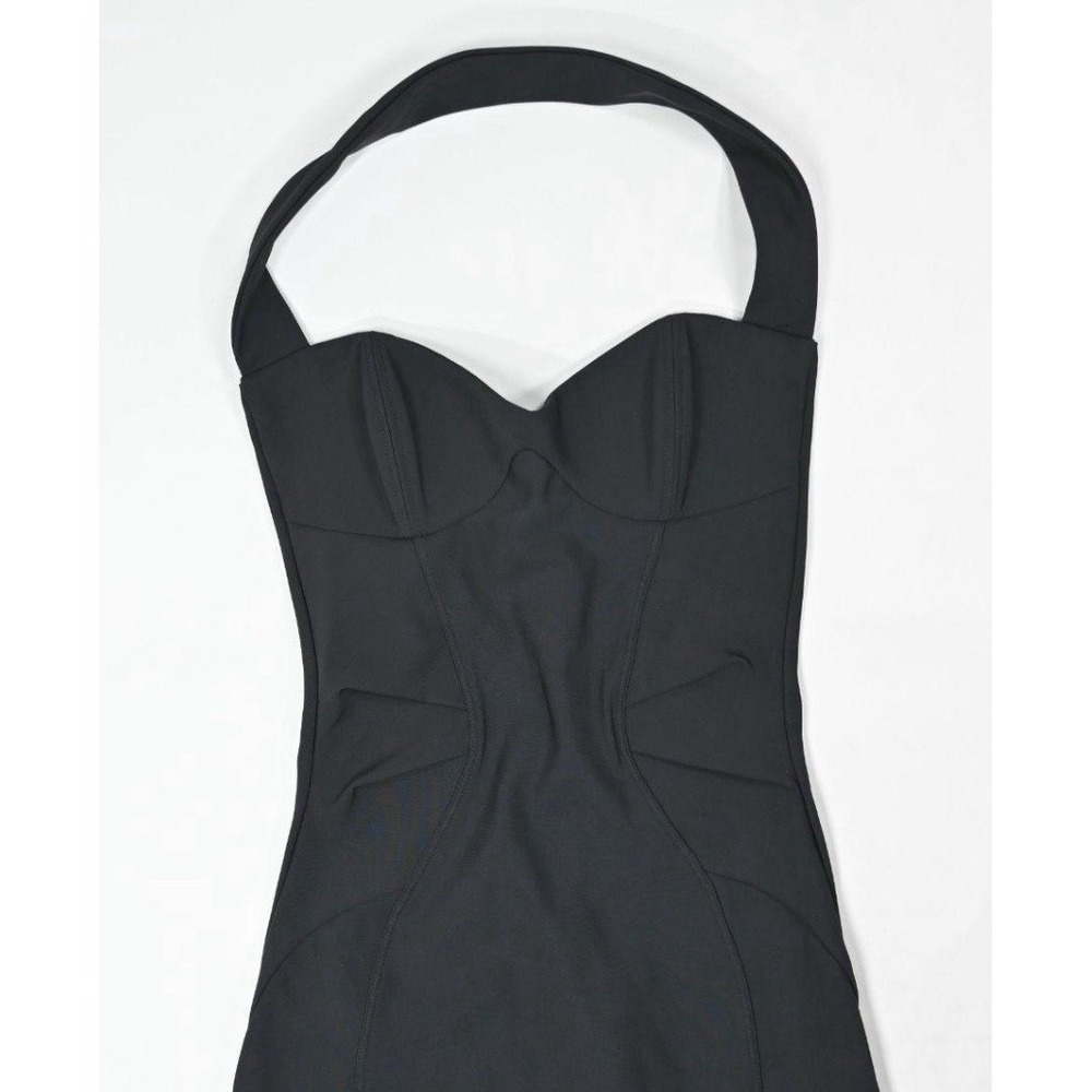 Khy x Dilara Findikoglu Fitted Halter Dress in Black XS KYLIE JENNER - Picture 4 of 13